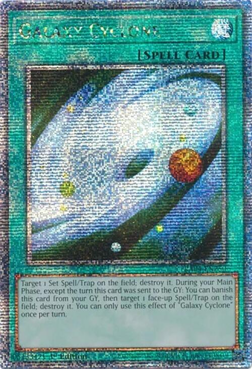 Galaxy Cyclone [RA04-EN250] Quarter Century Secret Rare | Enigma On Main