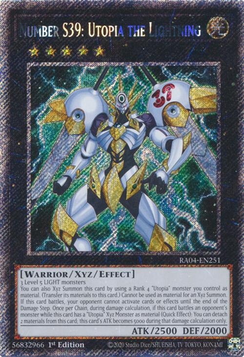 Number S39: Utopia the Lightning [RA04-EN251] Platinum Secret Rare | Enigma On Main