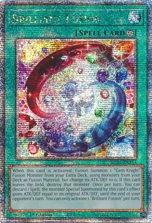 Brilliant Fusion [RA04-EN254] Quarter Century Secret Rare | Enigma On Main