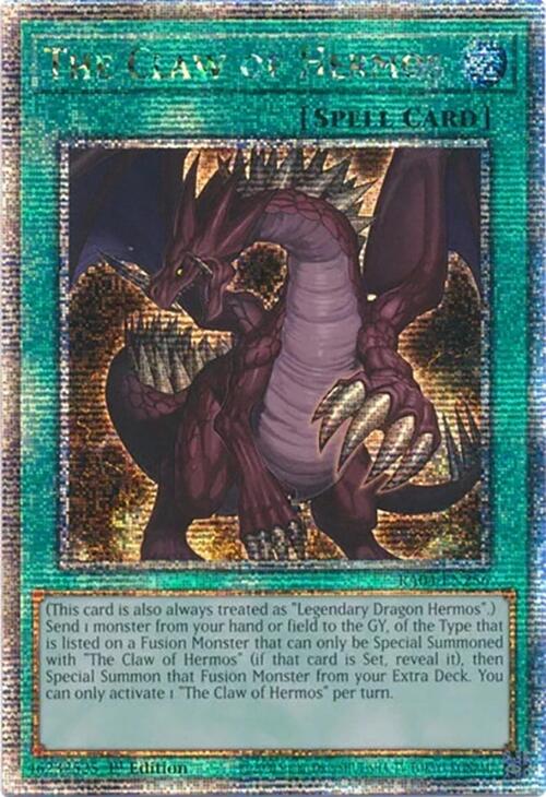 The Claw of Hermos [RA04-EN256] Quarter Century Secret Rare | Enigma On Main