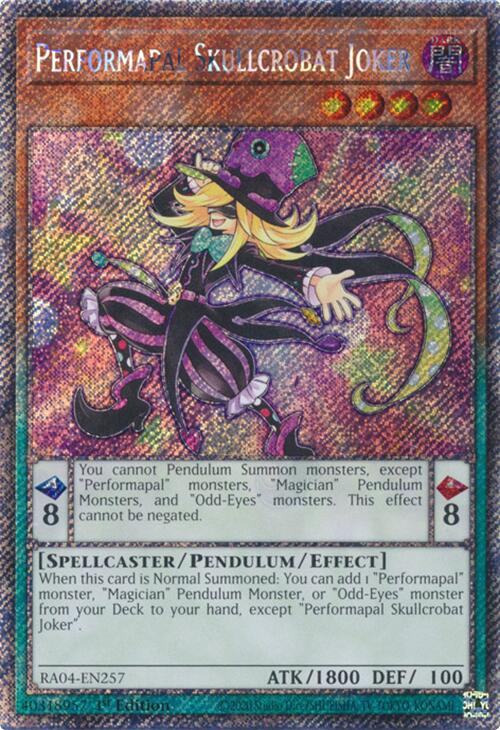 Performapal Skullcrobat Joker [RA04-EN257] Platinum Secret Rare | Enigma On Main