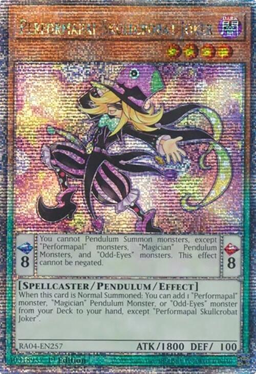 Performapal Skullcrobat Joker [RA04-EN257] Quarter Century Secret Rare | Enigma On Main
