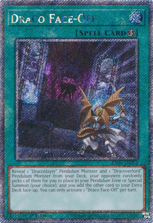 Draco Face-Off [RA04-EN262] Platinum Secret Rare | Enigma On Main