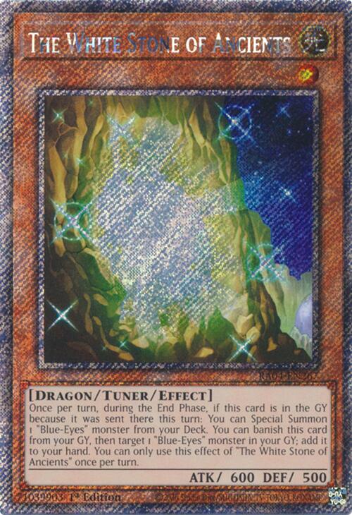 The White Stone of Ancients [RA04-EN267] Platinum Secret Rare | Enigma On Main