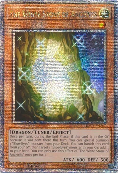 The White Stone of Ancients [RA04-EN267] Quarter Century Secret Rare | Enigma On Main