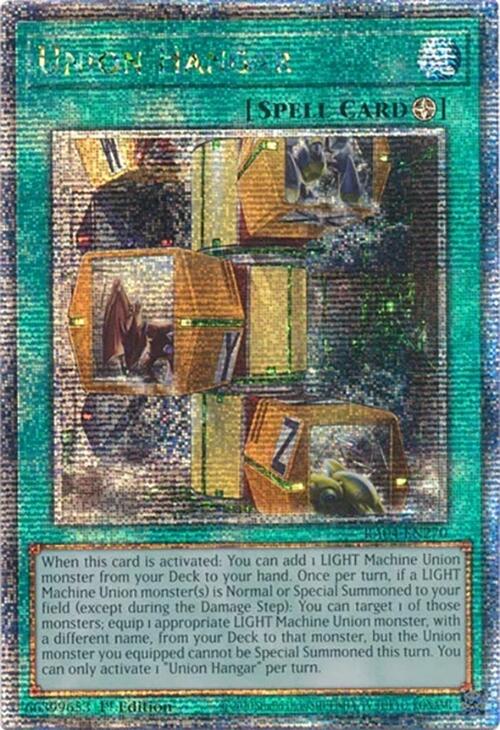 Union Hangar [RA04-EN270] Quarter Century Secret Rare | Enigma On Main