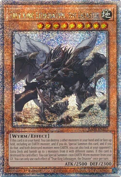 True King Lithosagym, the Disaster [RA04-EN275] Quarter Century Secret Rare | Enigma On Main