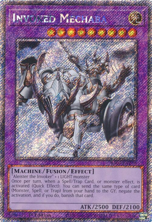 Invoked Mechaba [RA04-EN279] Platinum Secret Rare | Enigma On Main