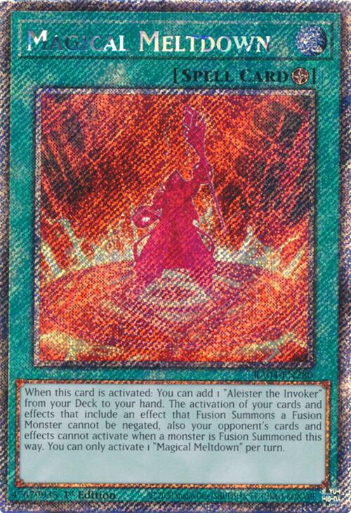 Magical Meltdown [RA04-EN280] Platinum Secret Rare | Enigma On Main