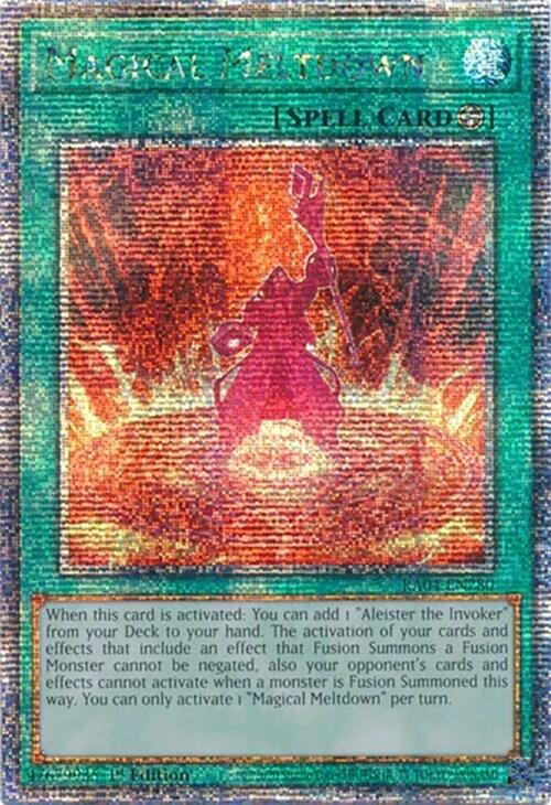 Magical Meltdown [RA04-EN280] Quarter Century Secret Rare | Enigma On Main