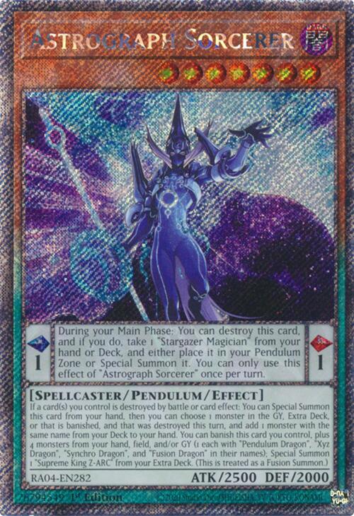 Astrograph Sorcerer [RA04-EN282] Platinum Secret Rare | Enigma On Main