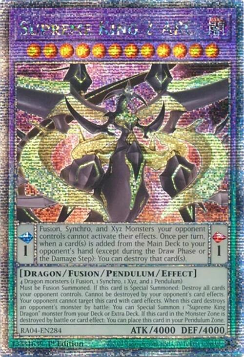 Supreme King Z-ARC [RA04-EN284] Quarter Century Secret Rare | Enigma On Main