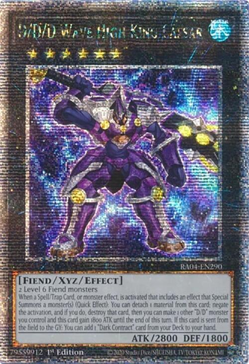 D/D/D Wave High King Caesar [RA04-EN290] Quarter Century Secret Rare | Enigma On Main