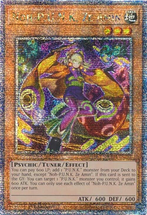 Noh-P.U.N.K. Ze Amin [RA04-EN293] Quarter Century Secret Rare | Enigma On Main