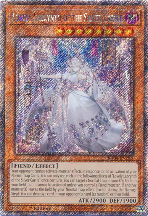 Lovely Labrynth of the Silver Castle [RA04-EN295] Platinum Secret Rare | Enigma On Main
