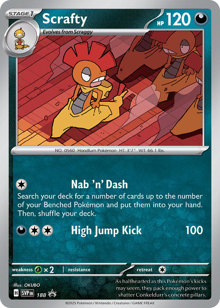 Scrafty (188) [Scarlet & Violet: Black Star Promos] | Enigma On Main