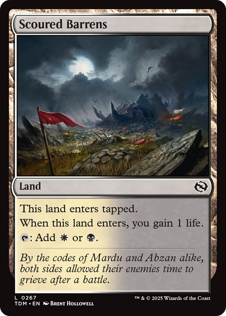 Scoured Barrens [Tarkir: Dragonstorm] | Enigma On Main
