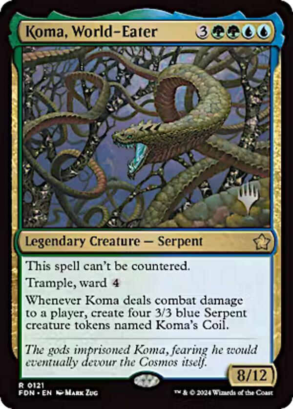 Koma, World-Eater (Promo Pack) [Aetherdrift Promos] | Enigma On Main