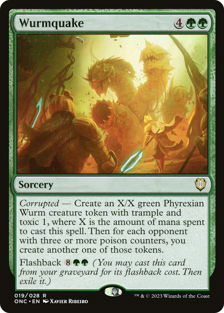 Wurmquake [Phyrexia: All Will Be One Commander] | Enigma On Main