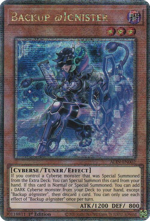 Backup @Ignister [ALIN-EN002] Quarter Century Secret Rare | Enigma On Main