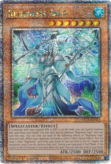 Regenesis Sage [ALIN-EN014] Quarter Century Secret Rare | Enigma On Main