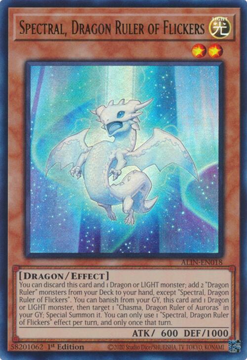 Spectral, Dragon Ruler of Flickers [ALIN-EN018] Ultra Rare | Enigma On Main