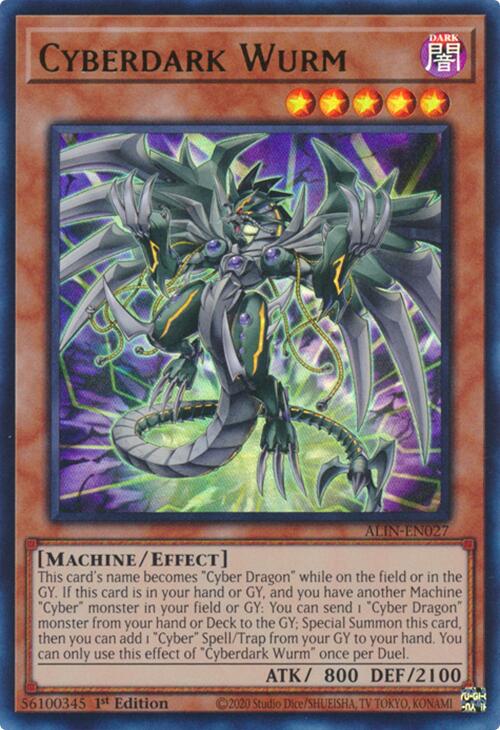 Cyberdark Wurm [ALIN-EN027] Ultra Rare | Enigma On Main