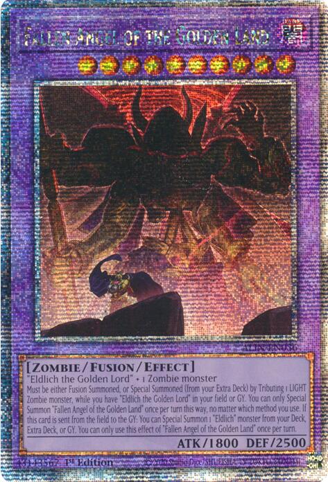 Fallen Angel of the Golden Land [ALIN-EN036] Quarter Century Secret Rare | Enigma On Main