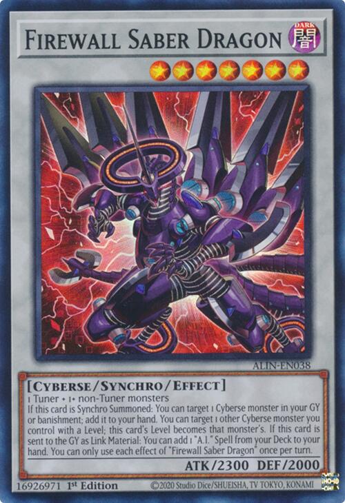 Firewall Saber Dragon [ALIN-EN038] Super Rare | Enigma On Main