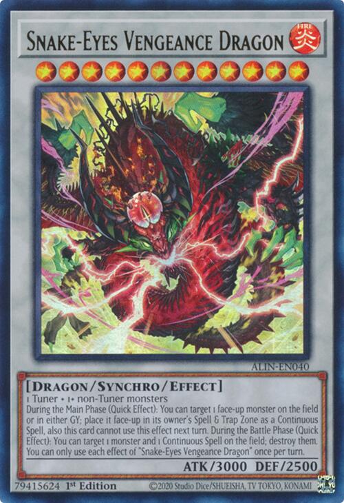 Snake-Eyes Vengeance Dragon [ALIN-EN040] Ultra Rare | Enigma On Main
