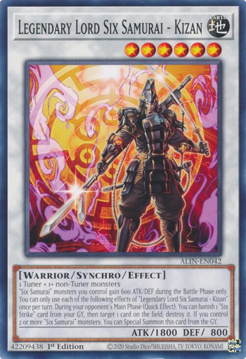 Legendary Lord Six Samurai - Kizan [ALIN-EN042] Common | Enigma On Main