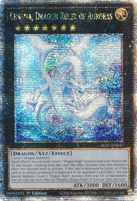 Chasma, Dragon Ruler of Auroras [ALIN-EN047] Quarter Century Secret Rare | Enigma On Main