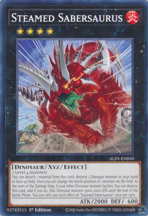 Steamed Sabersaurus [ALIN-EN050] Common | Enigma On Main