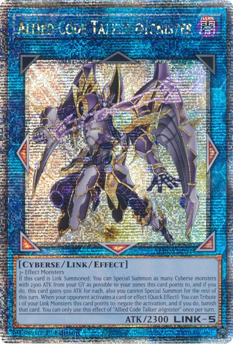 Allied Code Talker @Ignister [ALIN-EN051] Quarter Century Secret Rare | Enigma On Main