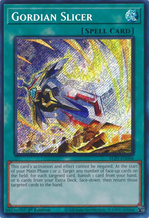 Gordian Slicer [ALIN-EN066] Secret Rare | Enigma On Main