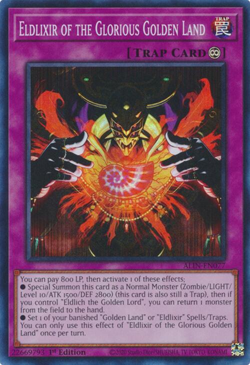 Eldlixir of the Glorious Golden Land [ALIN-EN077] Super Rare | Enigma On Main