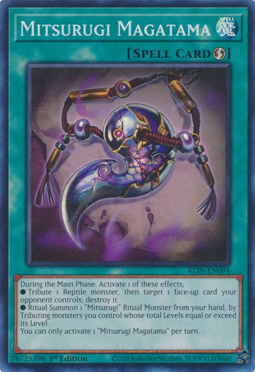 Mitsurugi Magatama [ALIN-EN094] Super Rare | Enigma On Main