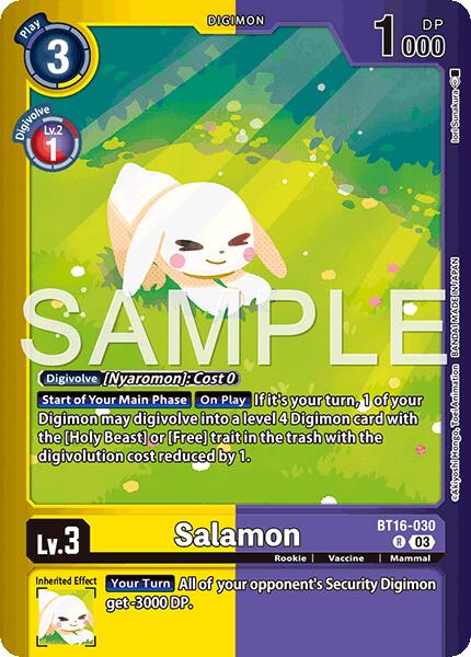 Salamon [BT16-030] (Limited Card Pack -Billion Bullet-) [Limited Card Pack -Billion Bullet-] | Enigma On Main