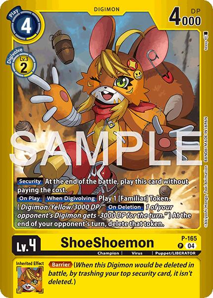 ShoeShoemon [P-165] (Limited Card Pack -Billion Bullet-) [Limited Card Pack -Billion Bullet-] | Enigma On Main