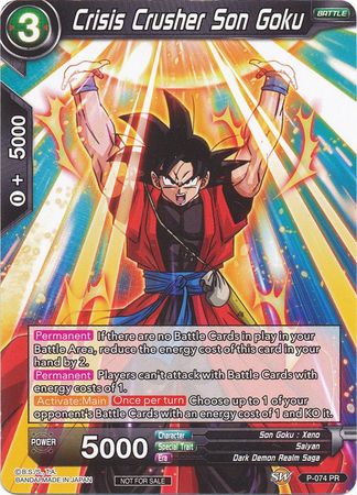 Crisis Crusher Son Goku (P-074) [Promotion Cards] | Enigma On Main