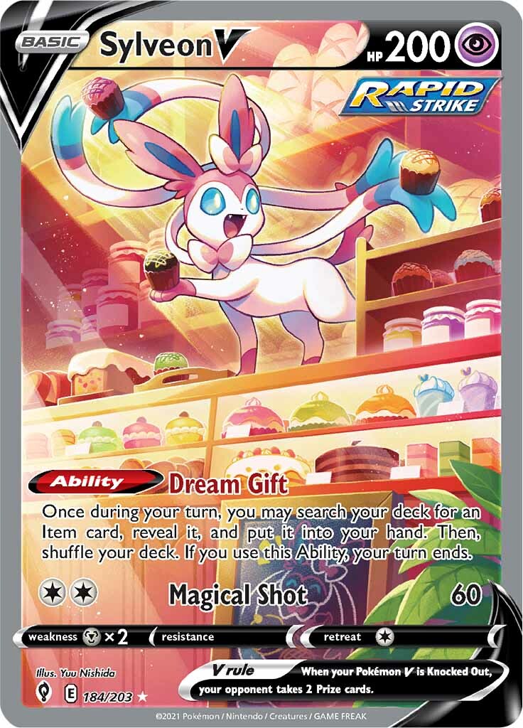 Sylveon V (184/203) [Sword & Shield: Evolving Skies] | Enigma On Main