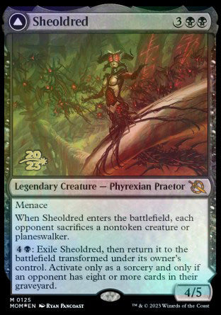 Sheoldred // The True Scriptures [March of the Machine Prerelease Promos] | Enigma On Main