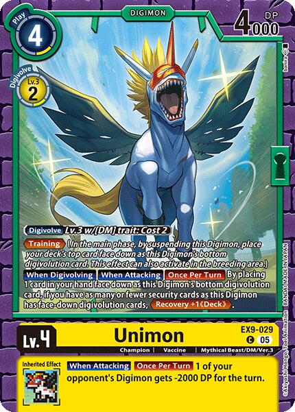 Unimon [EX9-029] [Versus Monsters] | Enigma On Main