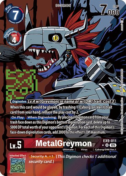 MetalGreymon [EX9-011] (Alternate Art) [Versus Monsters] | Enigma On Main