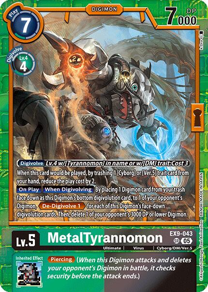 MetalTyrannomon [EX9-043] [Versus Monsters] | Enigma On Main