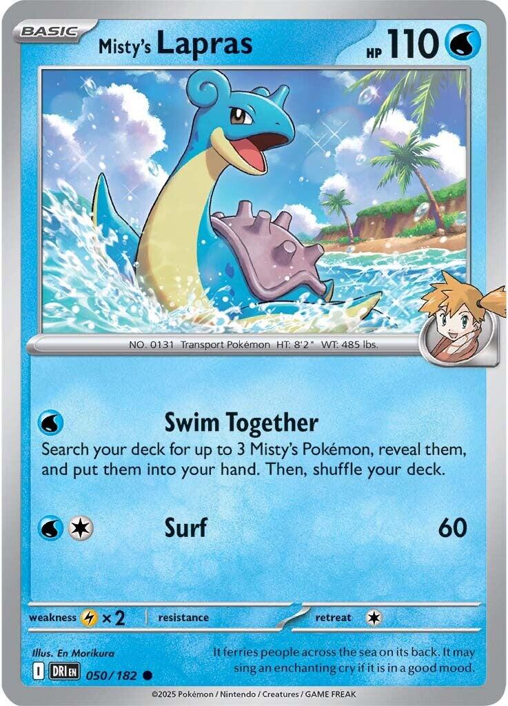 Misty's Lapras (050/182) [Scarlet & Violet: Destined Rivals] | Enigma On Main
