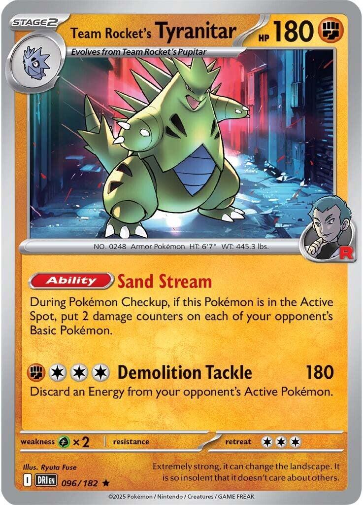 Team Rocket's Tyranitar (096/182) [Scarlet & Violet: Destined Rivals] | Enigma On Main