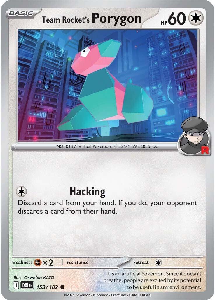 Team Rocket's Porygon (153/182) [Scarlet & Violet: Destined Rivals] | Enigma On Main