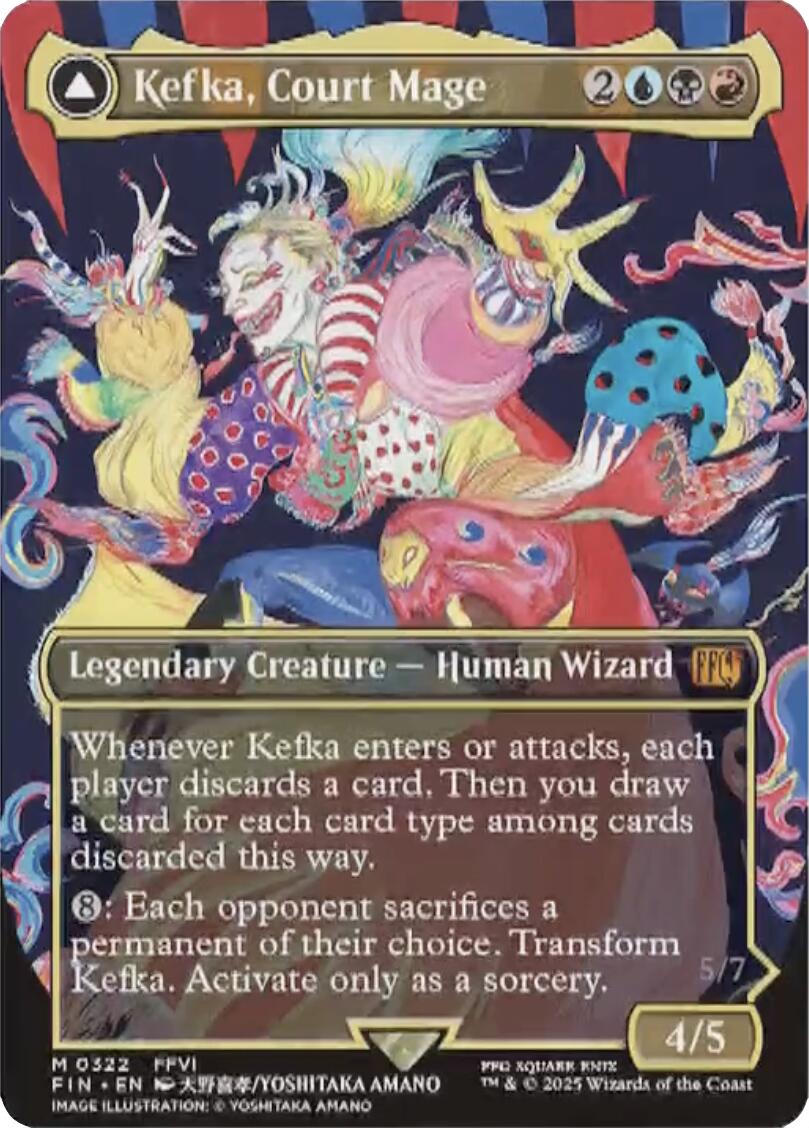 Kefka, Court Mage // Kefka, Ruler of Ruin (Borderless) (0322) [FINAL FANTASY] | Enigma On Main