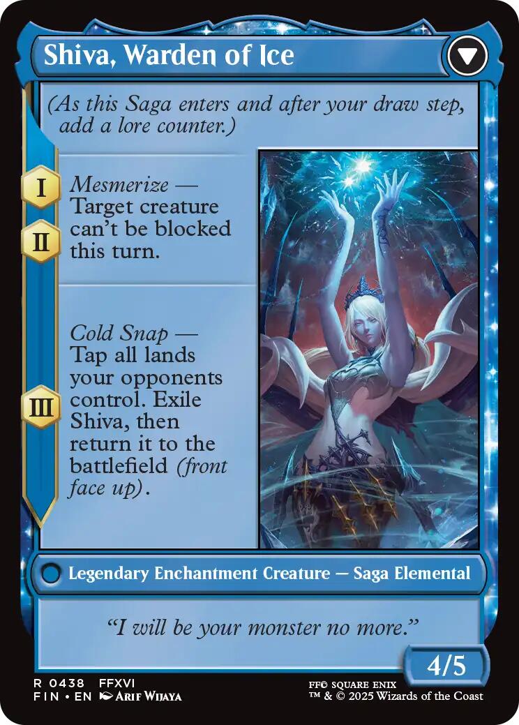 Jill, Shiva's Dominant // Shiva, Warden of Ice (Extended Art) [FINAL FANTASY] | Enigma On Main